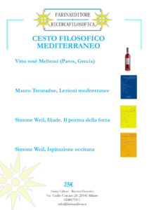 cesto filosofico mediterraneo con foto